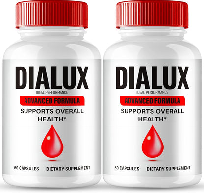 IDEAL PERFORMANCE Dialux Blood Capsules – Premium Formula for Healthy Circulation & Stable Levels – All-Natural Support – 2-Pack