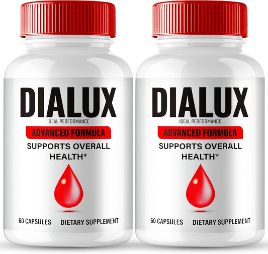 IDEAL PERFORMANCE Dialux Blood Capsules – Premium Formula for Healthy Circulation & Stable Levels – All-Natural Support – 2-Pack