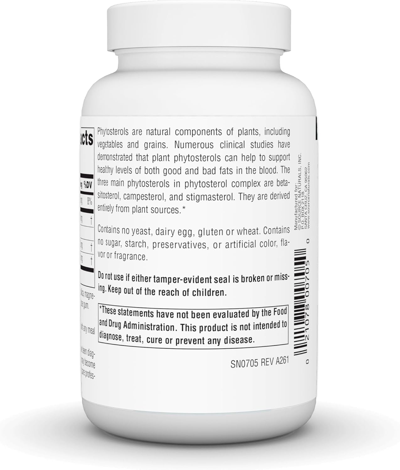 Source Naturals Phytosterol Complex with Beta-Sitosterol, 113 mg – 180 Tablets - görsel 4