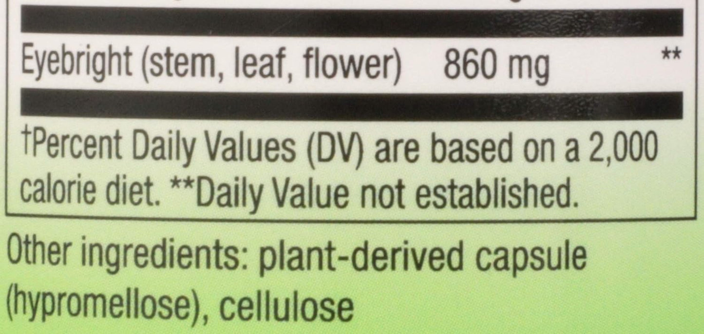 Nature's Way Eyebright, 100 Capsules - görsel 4
