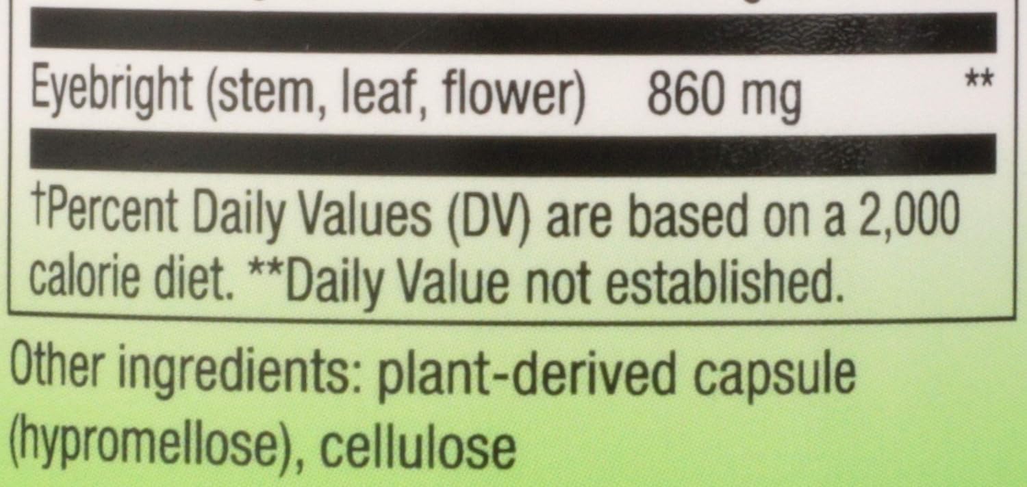 Nature's Way Eyebright, 100 Capsules - görsel 4