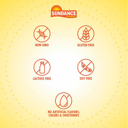 Sundance Hair, Skin & Nails Vitamins | 5000mcg Biotin + Collagen | 60 Coated Tablets | Non-GM & Gluten-free