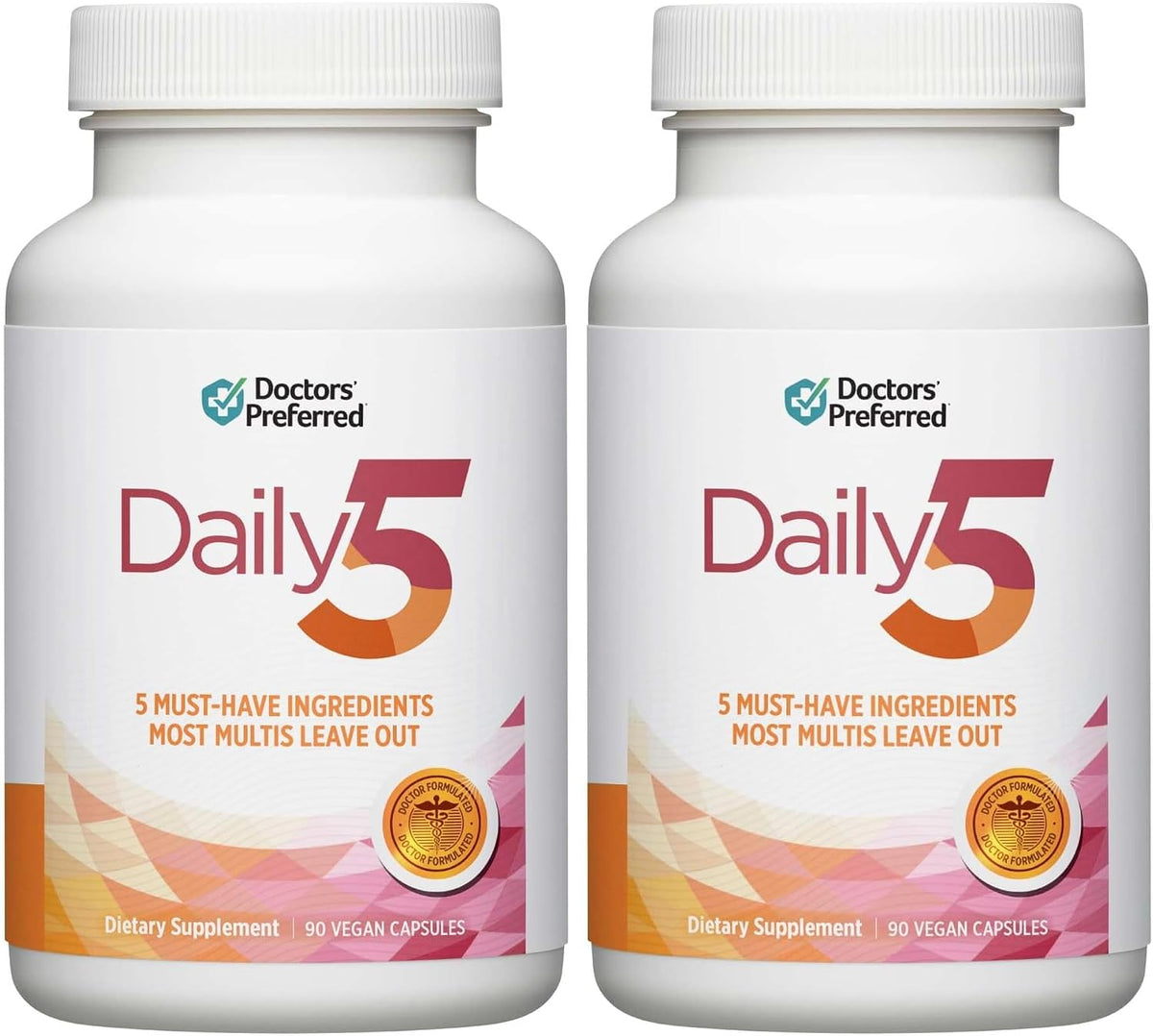 DOCTORS' PREFERRED Daily5 Multivitamin for Women and Men, Clinically Validated Ingredients, Heart, Joints, Circulation, 90 Vegan Capsules - görsel 8