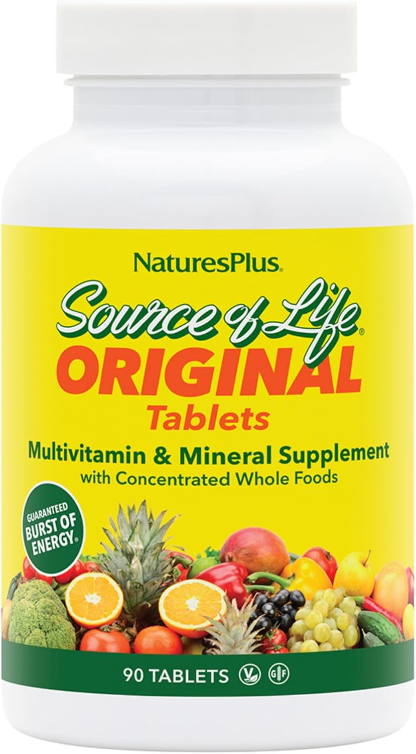 Nature's Plus Source of Life Multivitamin & Mineral Supplement - 180 Tablets - görsel 8