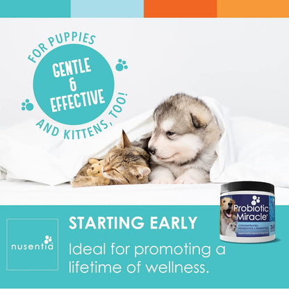 NUSENTIA Probiotic Miracle for Dogs and Cats (3-Pack)