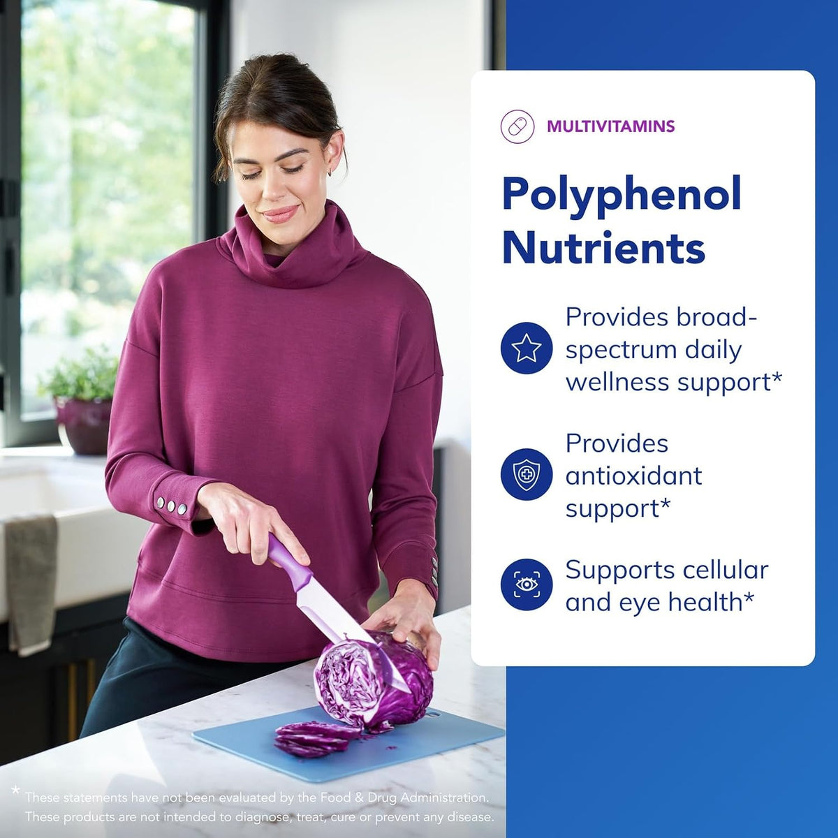 Pure Encapsulations Polyphenol Nutrients – Hypoallergenic Multivitamin & Mineral Formula with Lutein, Zeaxanthin, and Polyphenol Blend, 180 Capsules - görsel 3