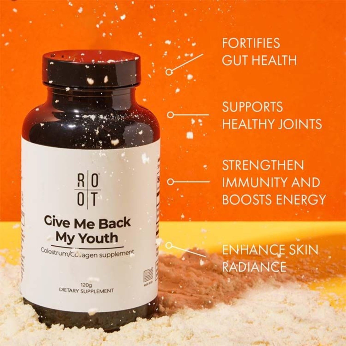 THEROOTBRANDS Root GMBMY - Collagen & Colostrum Capsules (120g) - Anti-Ageing Supplement by Dr. Rahm - görsel 2