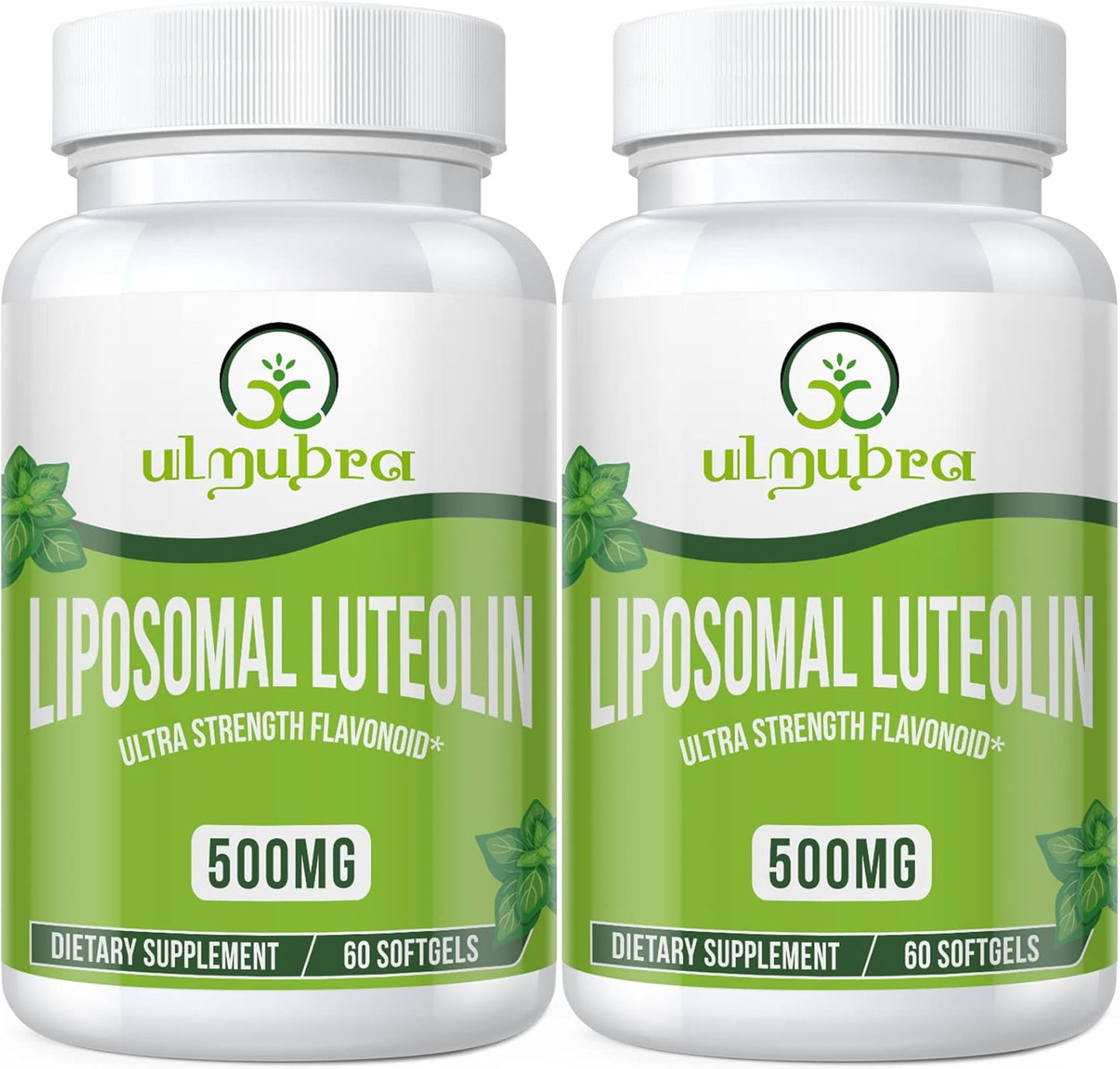 Ulmubra Liposomal Luteolin 500mg, Maximum Absorption, Potent Flavonoid, 60 Softgels, Luteolin Supplement, Non-GM, Gluten-Free - görsel 7