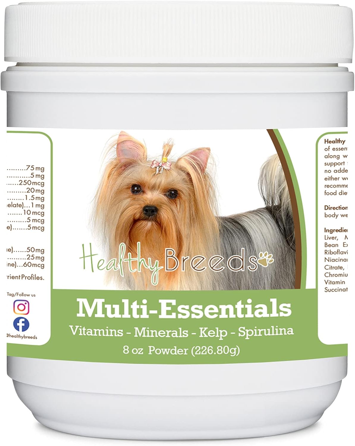Healthy Breeds Yorkshire Terrier Multi-Essentials Powder for Dogs – 227 g - görsel 1