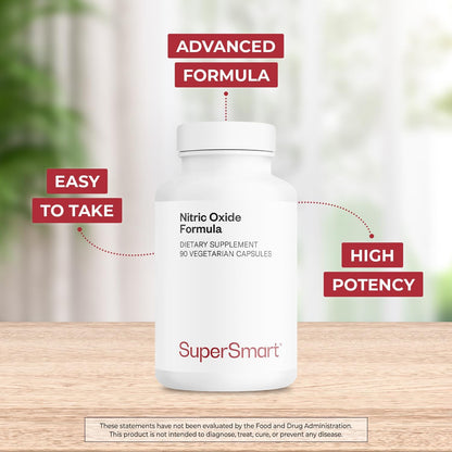 Supersmart Nitric Oxide Formula (Advanced Formula) - 90 Vegan Capsules