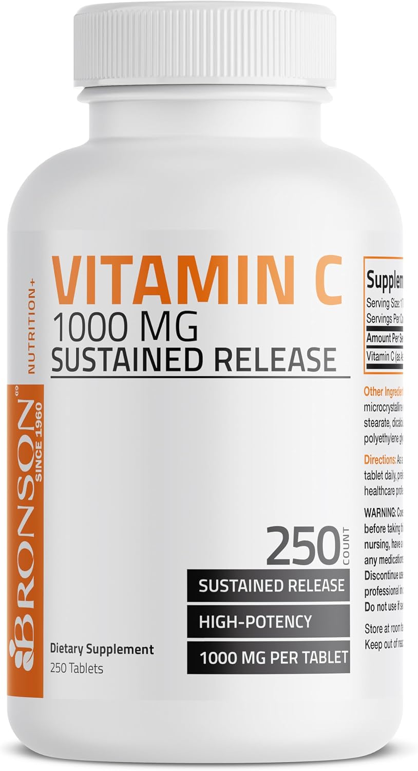 Bronson Vitamin C 1000 mg Sustained Release Tablets – Non-GMO - görsel 5