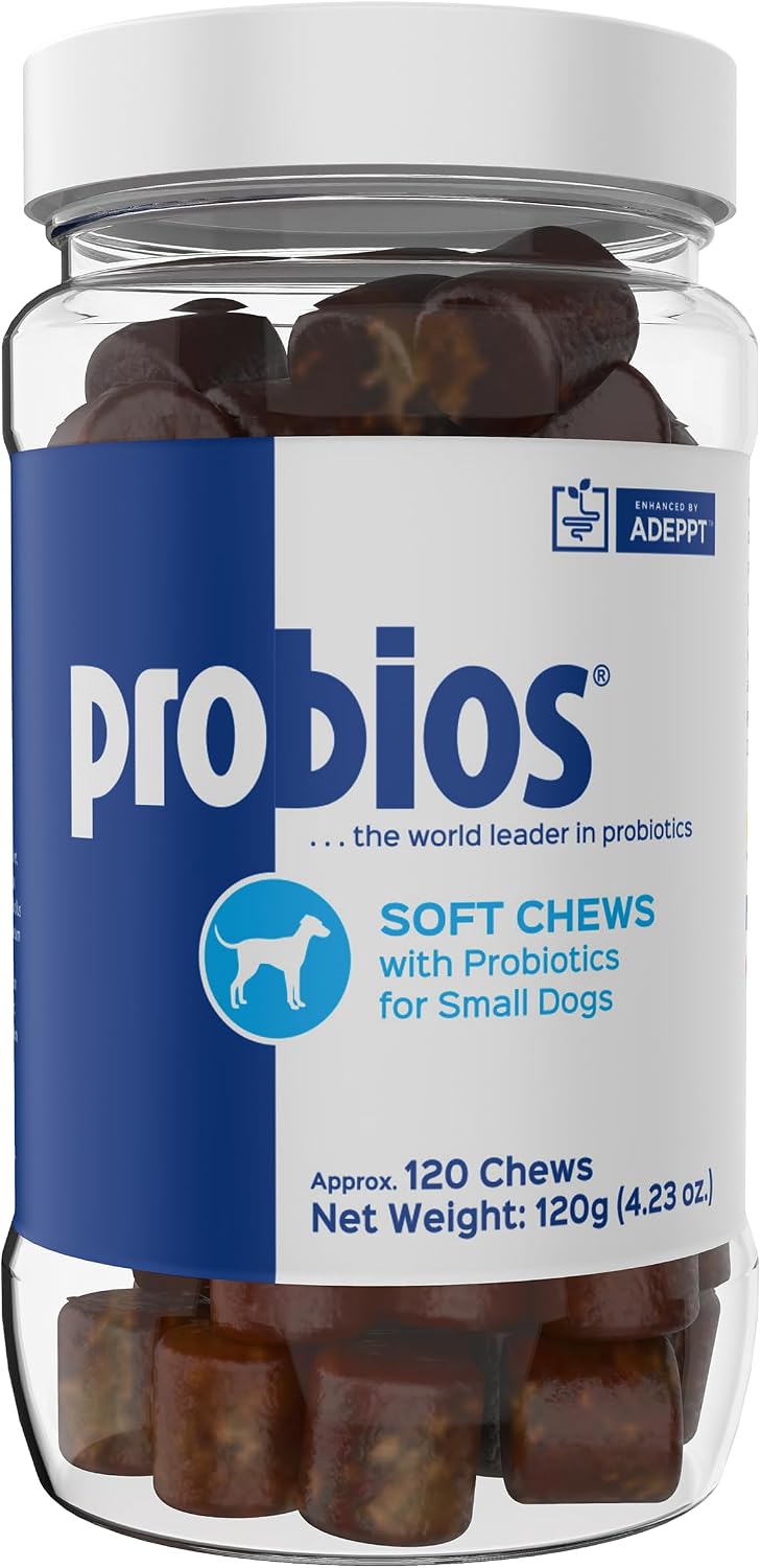 Probios for Dogs Soft Chews - Daily Probiotic Supplement for Gut Health, Digestion & Immune Support - Chicken Liver Flavour - 120 Chews - görsel 1