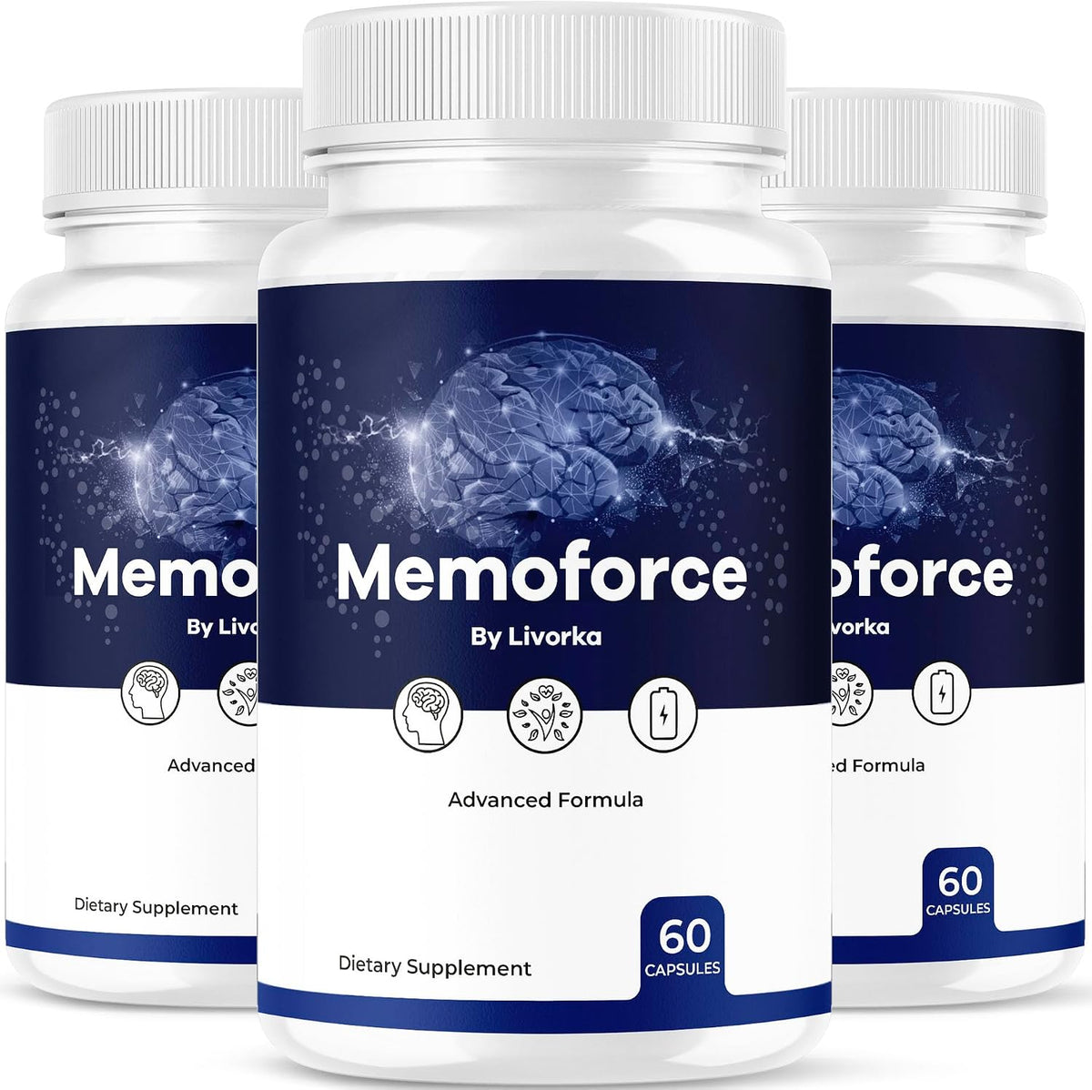 (3 Pack) Memoforce Supplement - Official Memoforce Premium Formula Capsules, Advanced Support for Wellness & Overall Health, 180 Capsules - görsel 1
