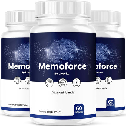 (3 Pack) Memoforce Supplement - Official Memoforce Premium Formula Capsules, Advanced Support for Wellness & Overall Health, 180 Capsules