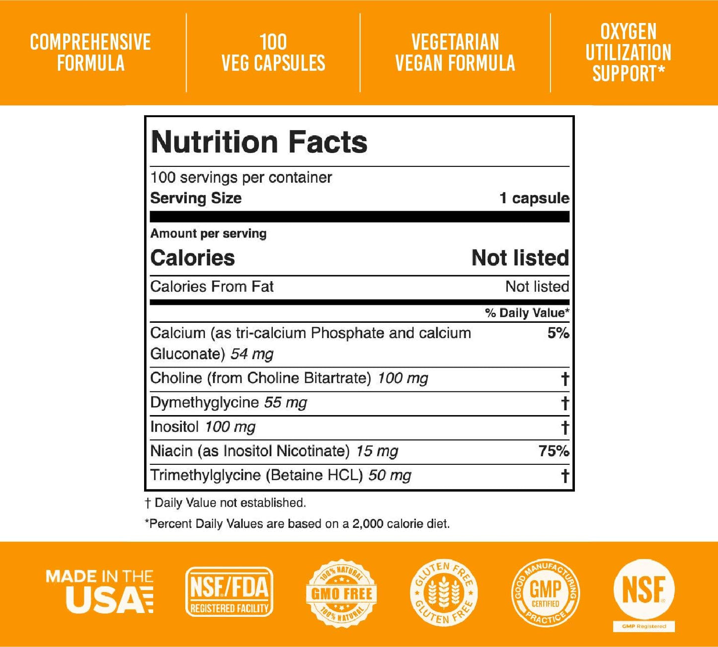 Apricot Power Super B-15 Non-Toxic Pangamic Acid - Supports Oxygen Levels & Energy - 100 Vegan Capsules - görsel 2