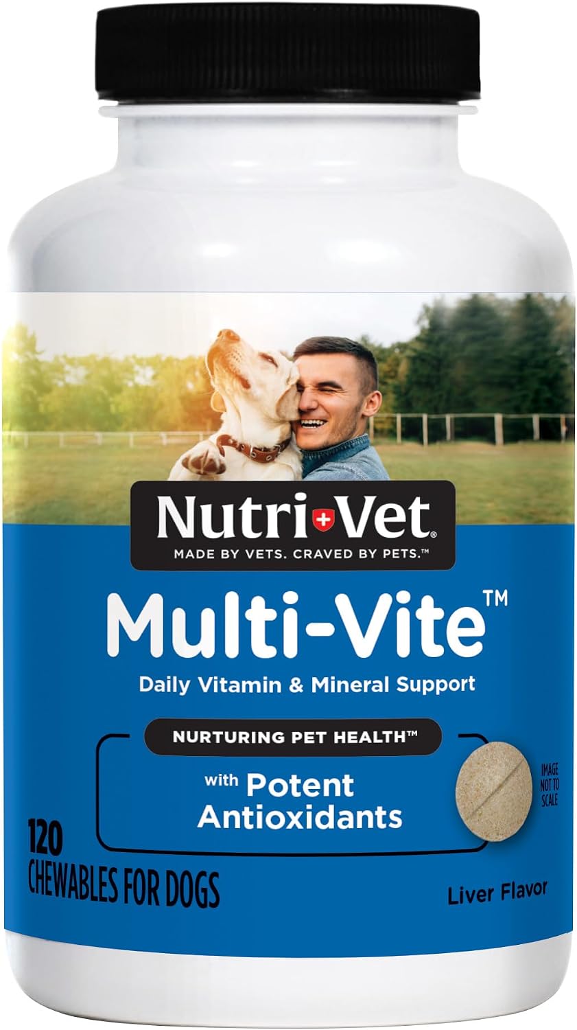 Nutri-Vet Multi-Vite Chewables for Adult Dogs - Daily Multivitamin with Minerals, 60 Chews - görsel 10