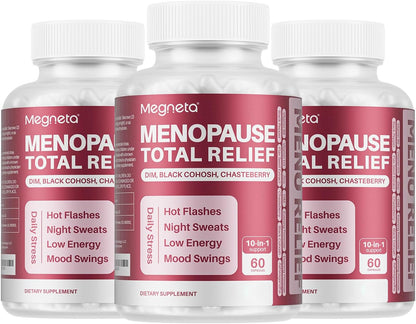 Menopause Support with DIM, Black Cohosh, Chasteberry, Evening Primrose, Linseed & Ashwagandha, 180 Capsules