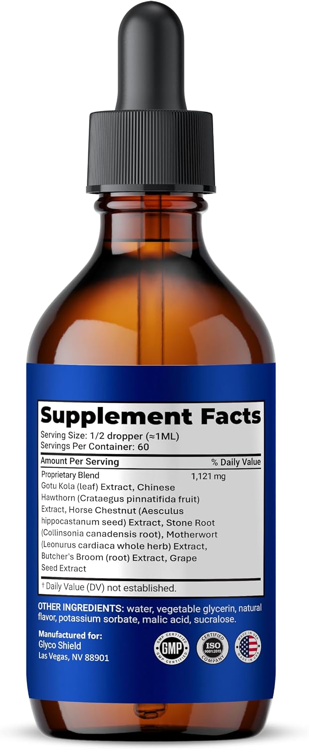 Glyco Shield Drops - All Natural Blood Formula Support Liquid Supplement (3 Pack) - görsel 4