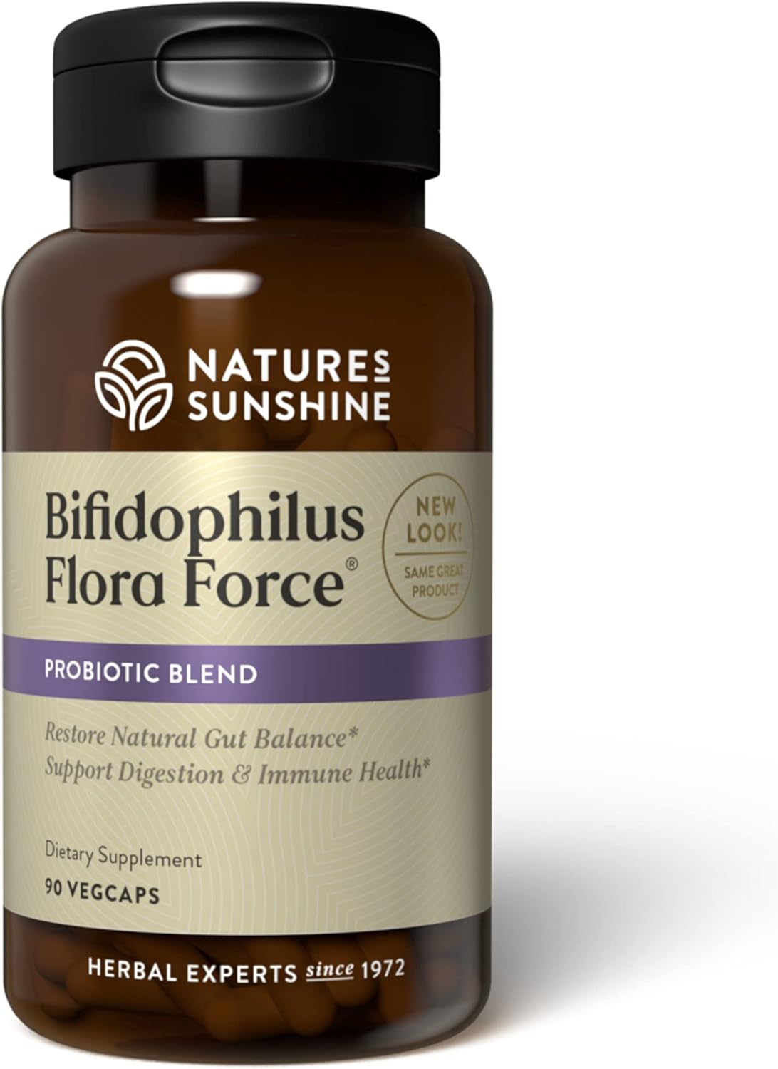 Nature's Sunshine Bifidophilus Flora Force - 90 Capsules - görsel 1