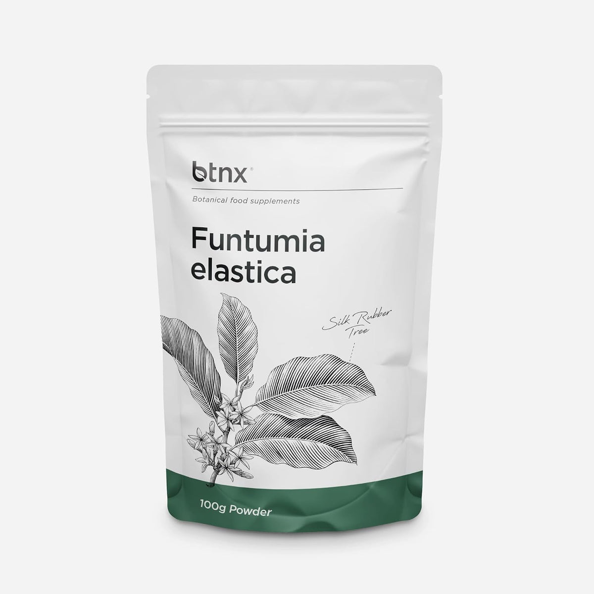BTNX Funtumia Elastica Powder – Respiratory Support Supplement – Supports Healthy Breathing, Clear Airways & Lung Wellness – Traditional African Botanical – 100% Herbal Formula - görsel 1