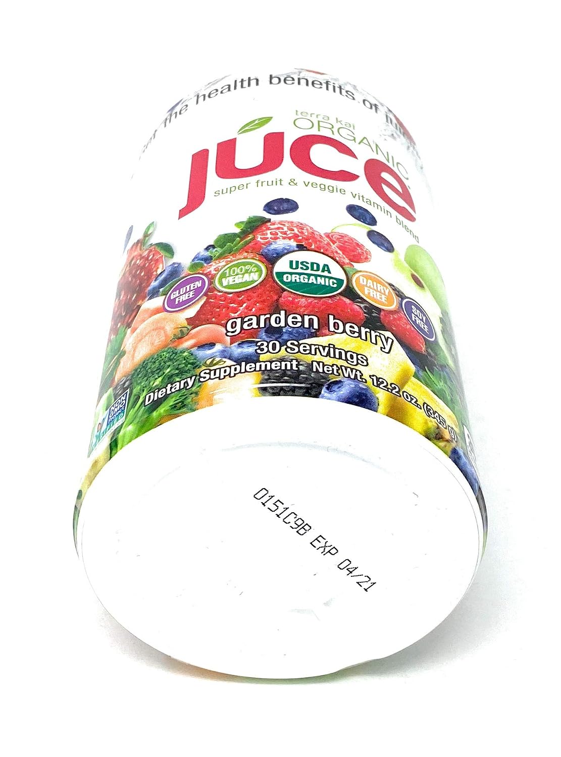 Terra Kai Organics Juce Super Fruit and Veggie Blend Drink, 346 g - Garden Berry - görsel 4