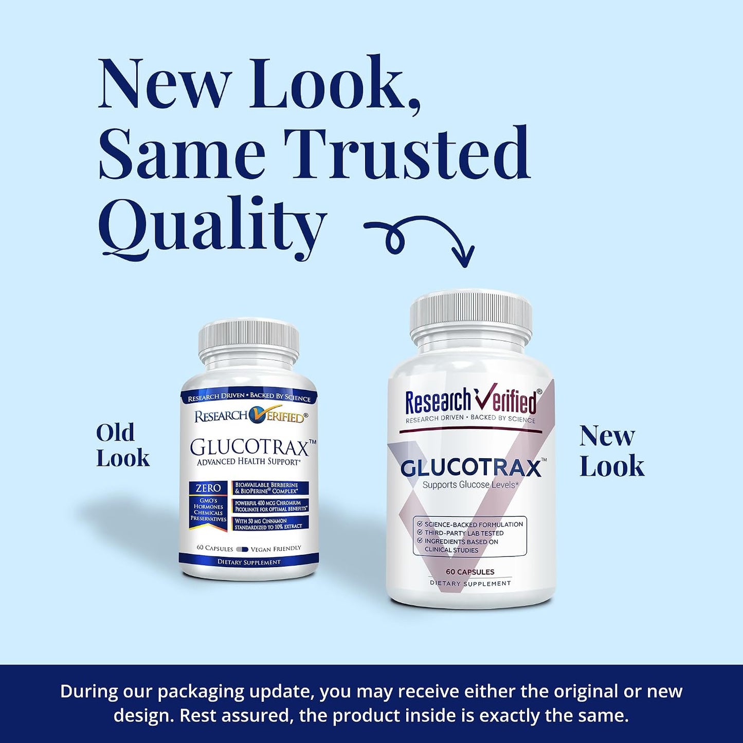 Research Verified Glucotrax - Berberine, Chromium Picolinate, Cinnamon, Gymnema - 360 Capsules (6 Month Supply) - görsel 2
