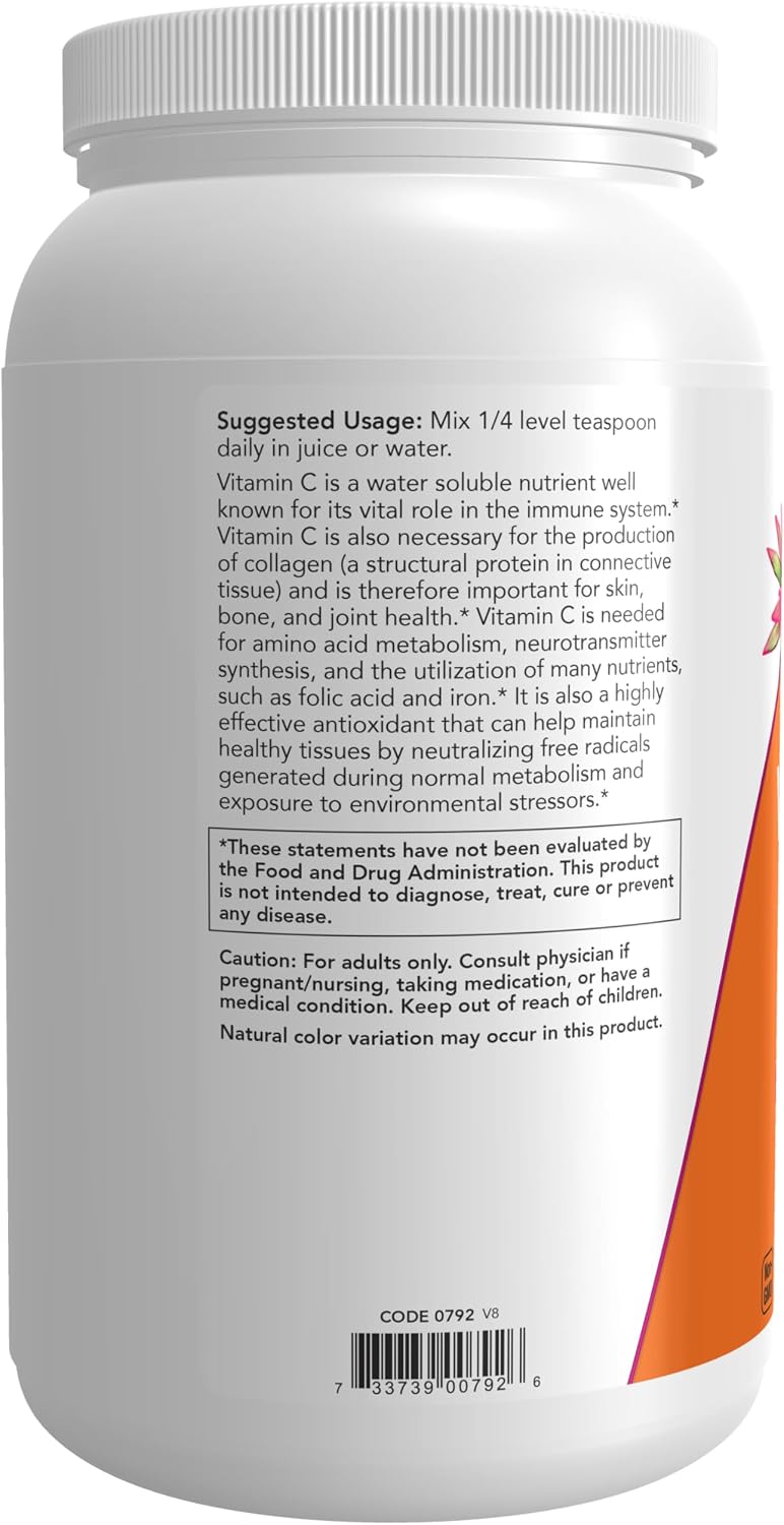 NOW Foods Vitamin C Crystals (Ascorbic Acid) - 1.36 kg - görsel 3