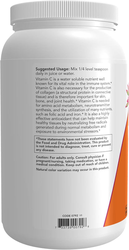 NOW Foods Vitamin C Crystals (Ascorbic Acid) - 1.36 kg
