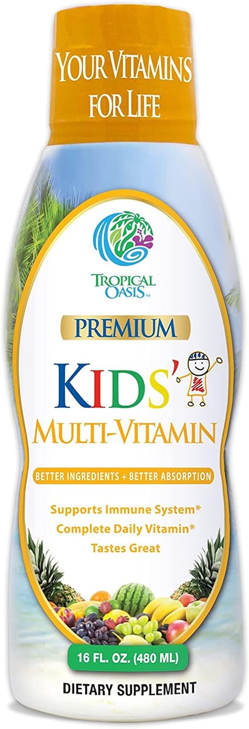 Tropical Oasis MultiVitamin Mineral for Children, 473 ml Liquid - görsel 1