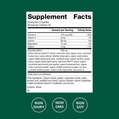 Standard Process Congaplex - Thymus Gland Support with Mushroom Powder (90 Capsules)