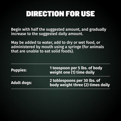 Bully Max Dog Weight Gainer 2400 Cal - High Calorie Liquid Supplement for Dogs with Omega-3 & Whey Protein - Appetite & Recovery Support for All Breeds, Puppies to Adults - Made in USA - 16 oz (473 ml)