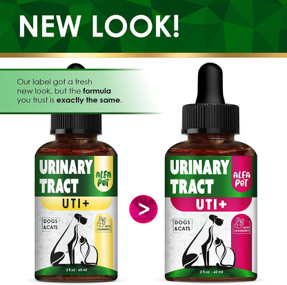Cat and Dog Urinary Tract Support with Cranberry – Bladder and Kidney Health Drops – 60 ml