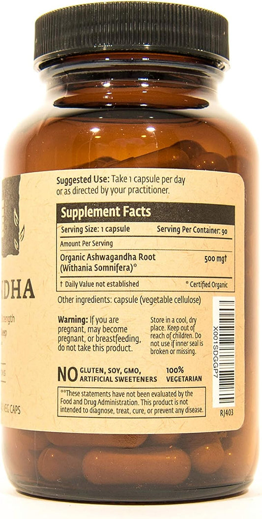 ISHA Ashwagandha Supplement – Natural Herbal Supplement, 500 mg, 90 Vegan Capsules