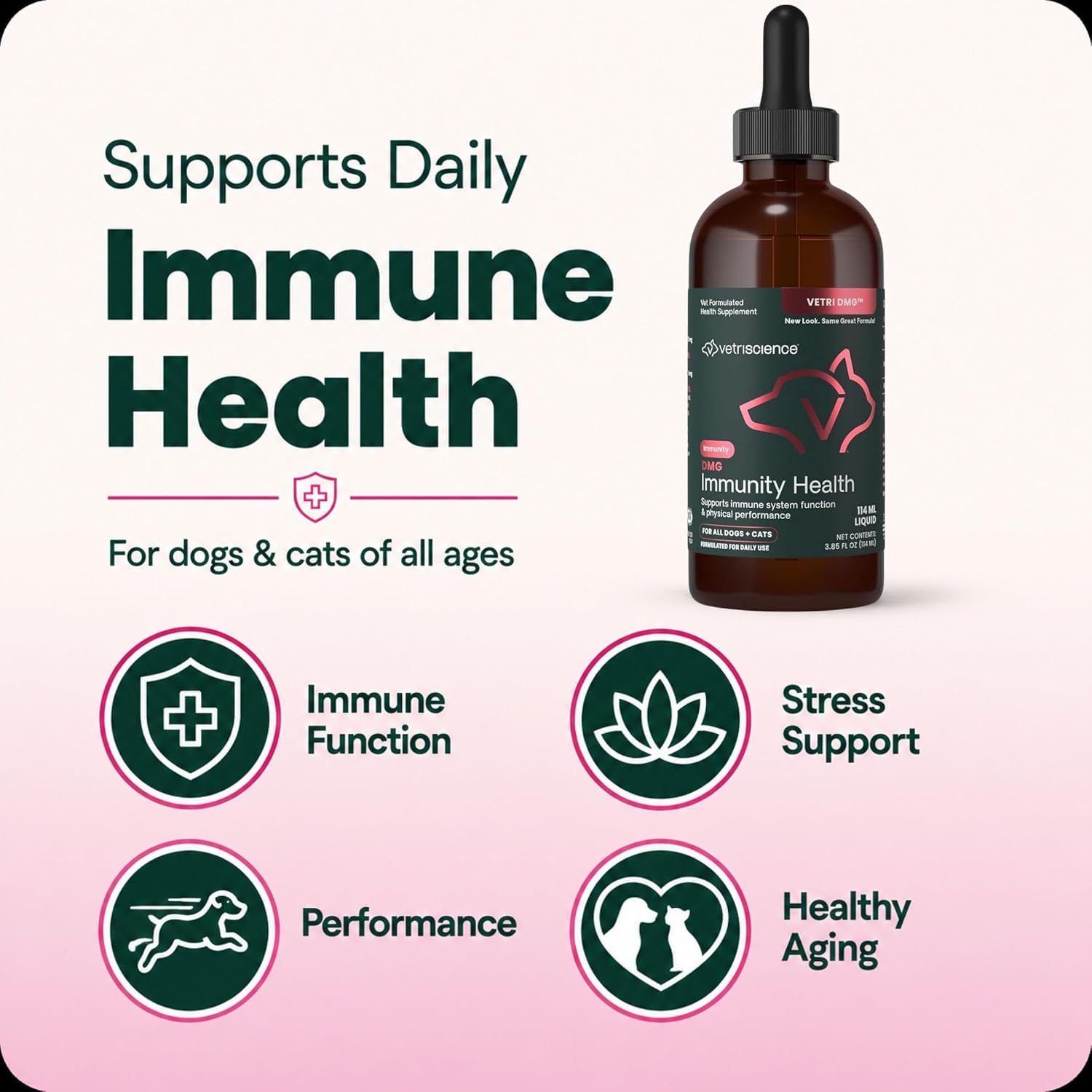 VetriScience DMG Immunity Health - Dogs & Cats Liquid - görsel 8