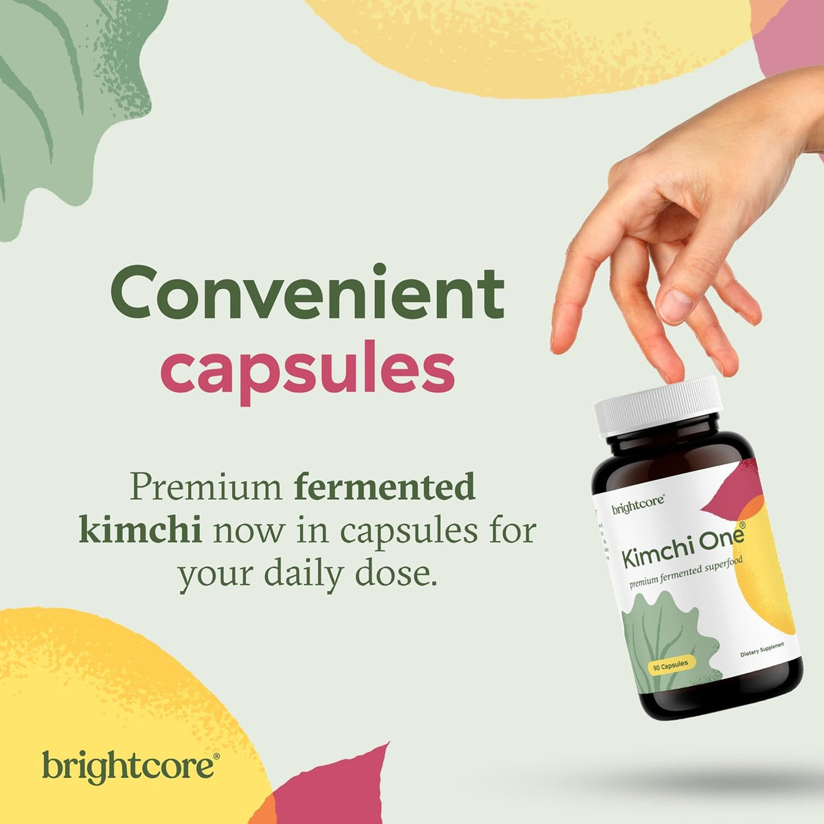 Brightcore Nutrition Kimchi One – Fermented Kimchi Powder Capsules (90 Count) - görsel 4
