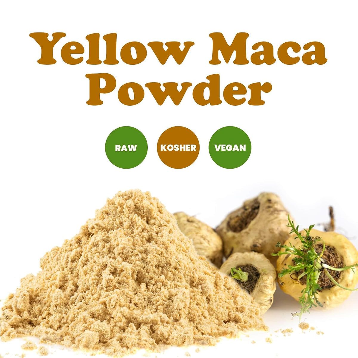 Food to Live Yellow Maca Powder, 1.81 kg (4 lb) – Raw Ground Maca Root, Vegan, Kosher, Keto, Non-Gelatinised, Bulk - görsel 4