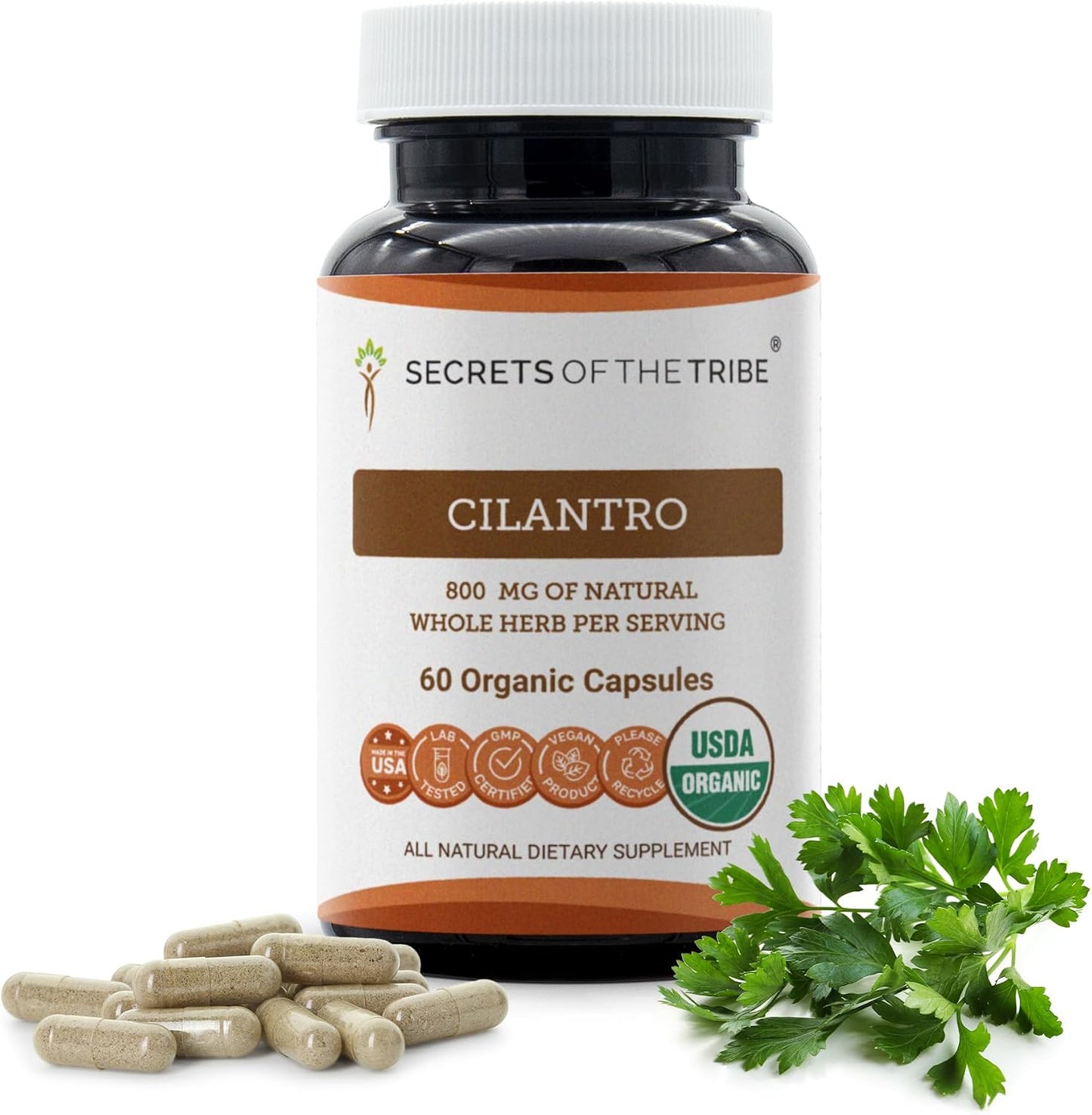 Secrets of the Tribe Organic Cilantro Capsules – 120 Count - görsel 7