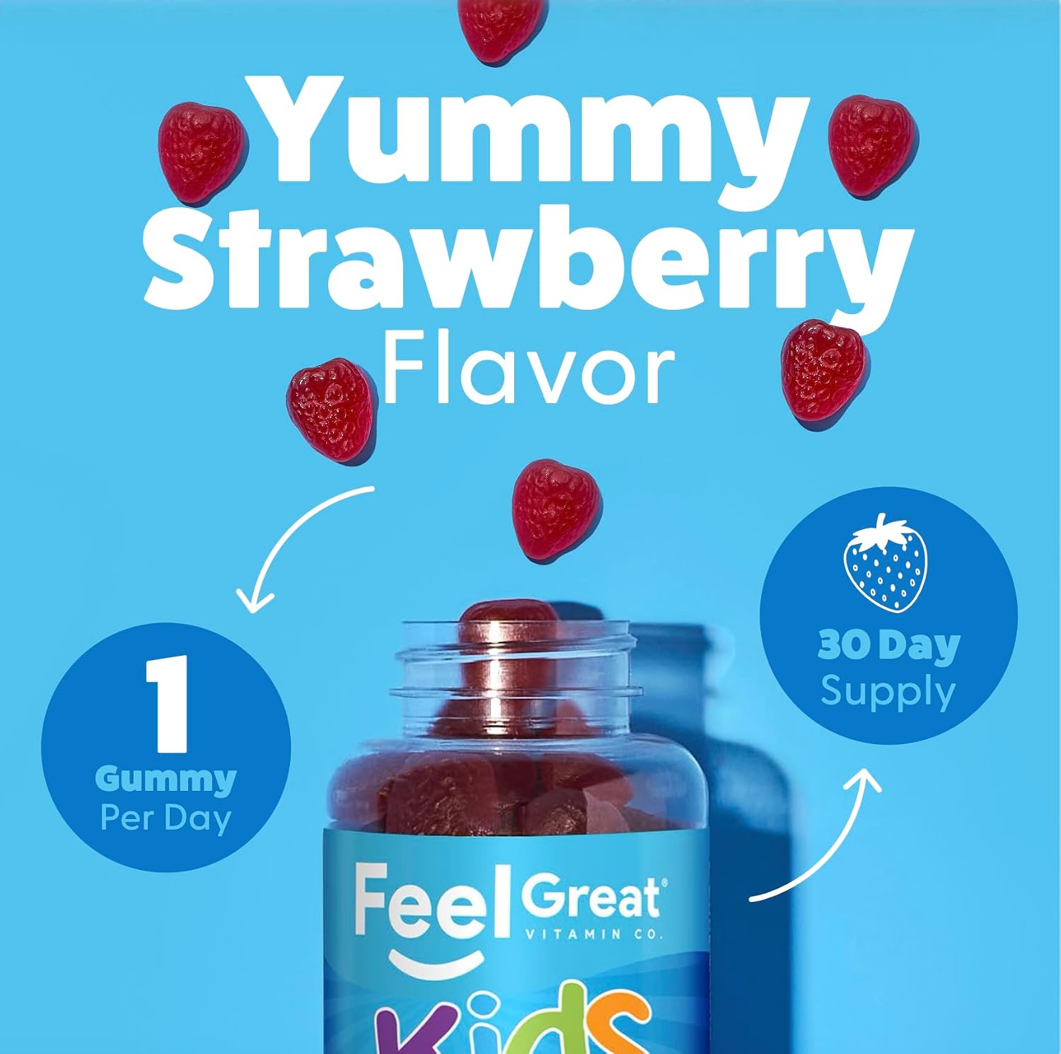 Feel Great USDA Organic Kids Probiotics Gummies - görsel 3