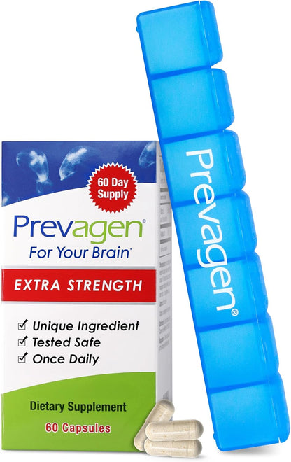 Prevagen Extra Strength - 60 Capsules (2 Month Supply) - Brain Supplement with Apoaequorin and Vitamin D3