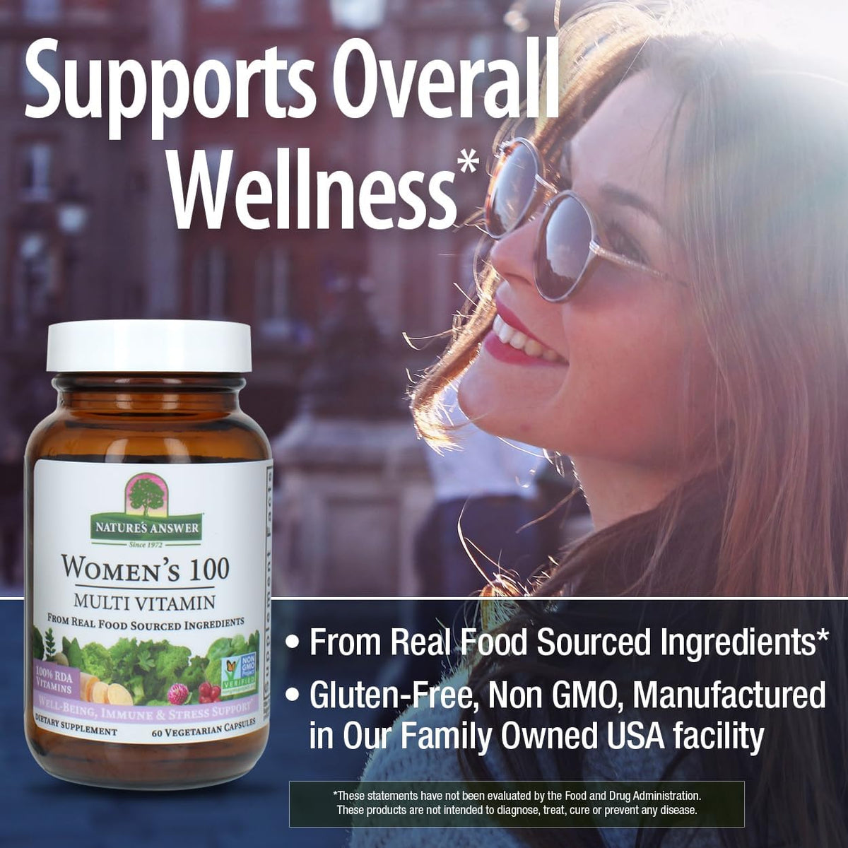 Nature's Answer Women's 100, Multivitamin, 60 Vegetarian Capsules - görsel 4