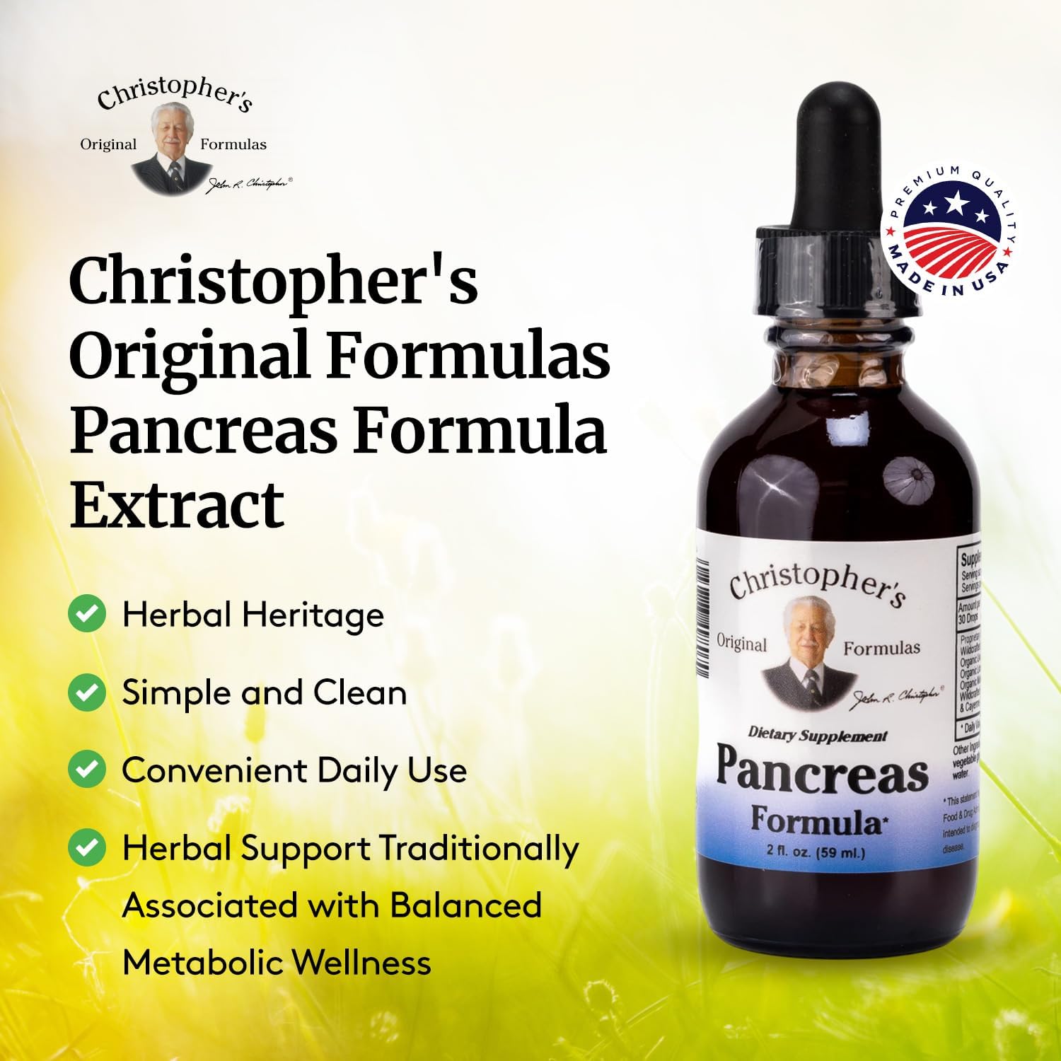 Christopher's Original Formulae Pancreas Formula Extract, 2 fl oz (59 ml) - görsel 4