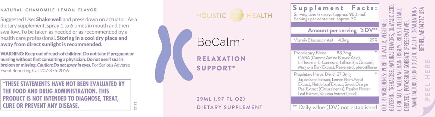 Holistic Health BeCalm Spray, 29 ml - görsel 4
