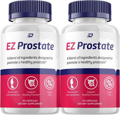 EZ Prostate Supplement for Men – EZProstate Pills Advanced Formula (2 Pack, 120 Capsules)