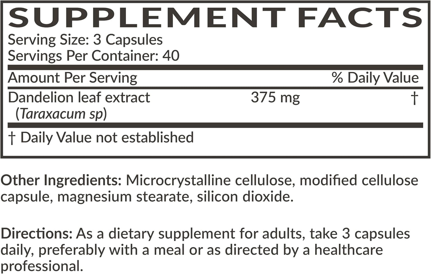 Futurebiotics Dandelion Extract Traditional Diuretic Herb, Non-GMO, 120 Vegetarian Capsules - görsel 6