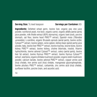 Standard Process Inc. Whole Body Multisystem Support Supplement for Dogs – Nutritional Powder for Daily Health Maintenance – 25 g