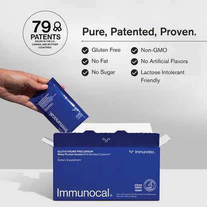 Immunocal Glutathione Precursor – Supports Natural Glutathione Production – Immune & Antioxidant Support – Sugar-Free, Lactose-Free – 30 Servings
