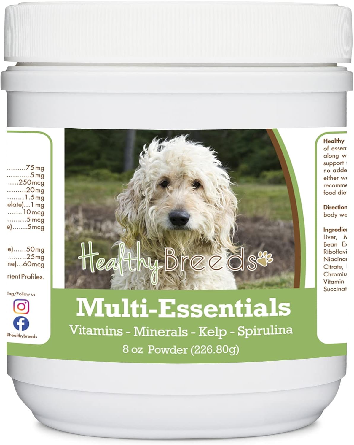 Healthy Breeds Multi-Essentials Powder for Dogs – Vitamins, Minerals & Antioxidants Supplement (227g) - görsel 1