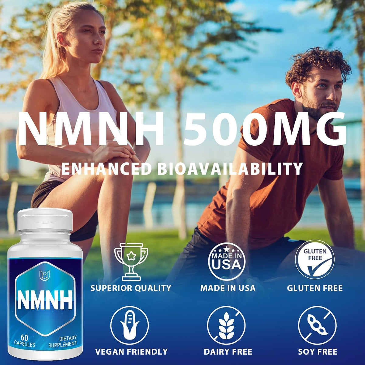 NMNH (Dihydronicotinamide Mononucleotide) – NAD+ Boosting Supplement, 240 Capsules - görsel 4