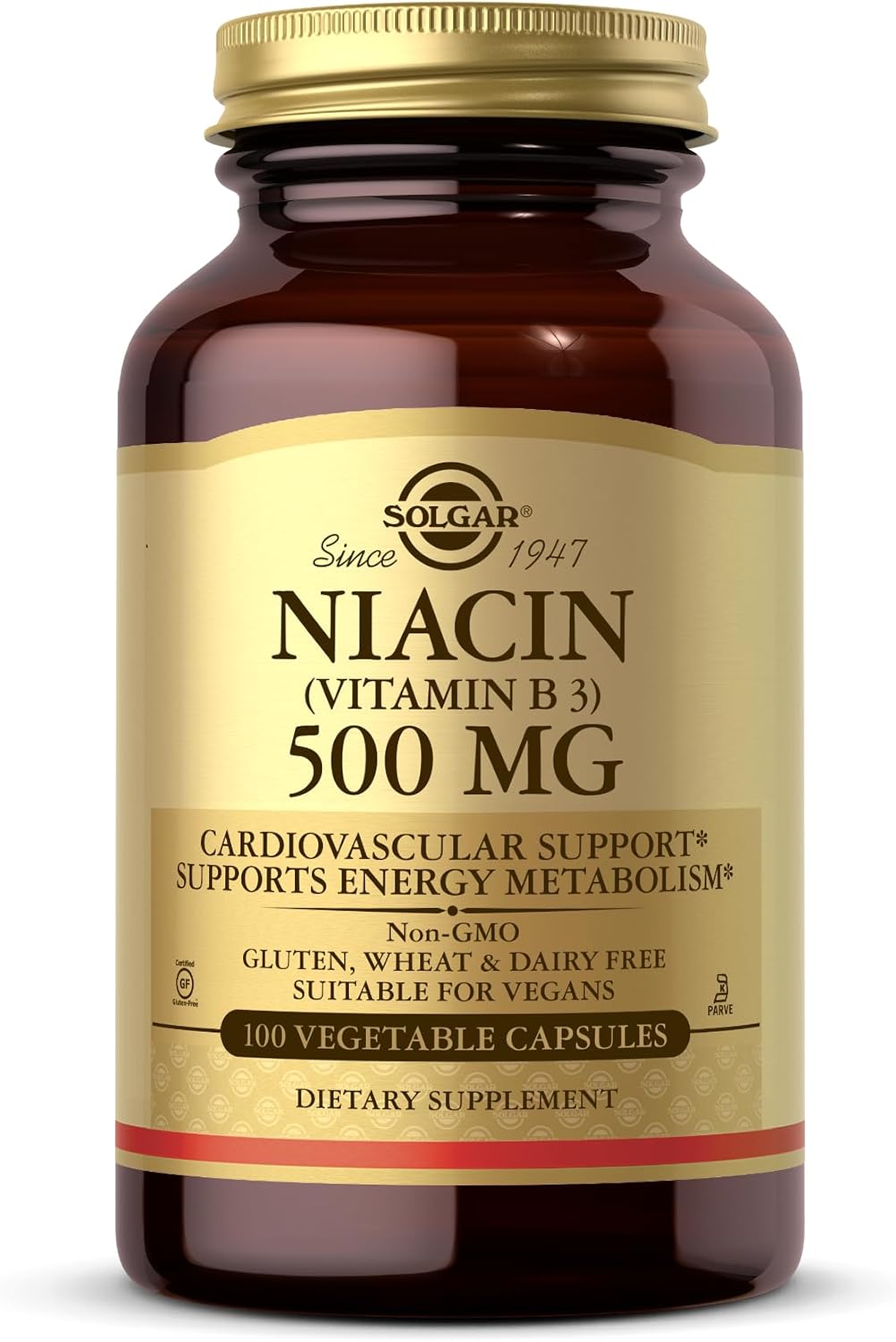 Niacin 500mg Solgar 100 VCaps - görsel 1