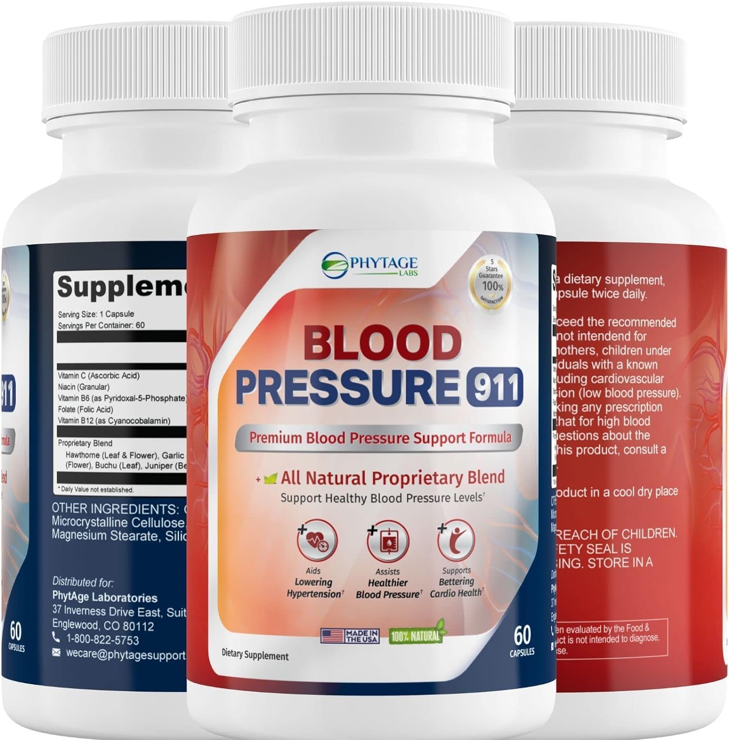 Phytage Labs Blood Pressure 911 - Blood Pressure Support Supplement (2 Pack) - görsel 9